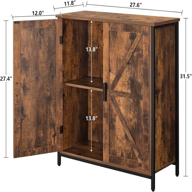 Buffet Cabinet - 11.8"D x 27.6"W x 31.5"H