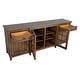 preview thumbnail 6 of 10, Magnussen Home Bay Creek Toasted Nutmeg 80" Console - 80"W x 18"D x 32"H