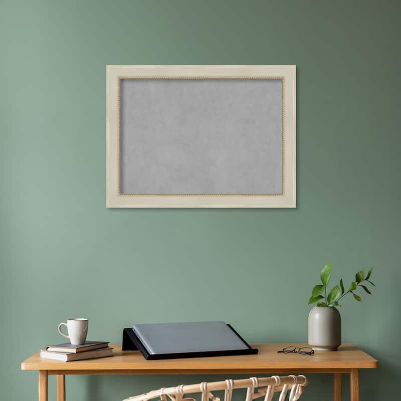 Amanti Art Parthenon Cream Framed Magnetic Board