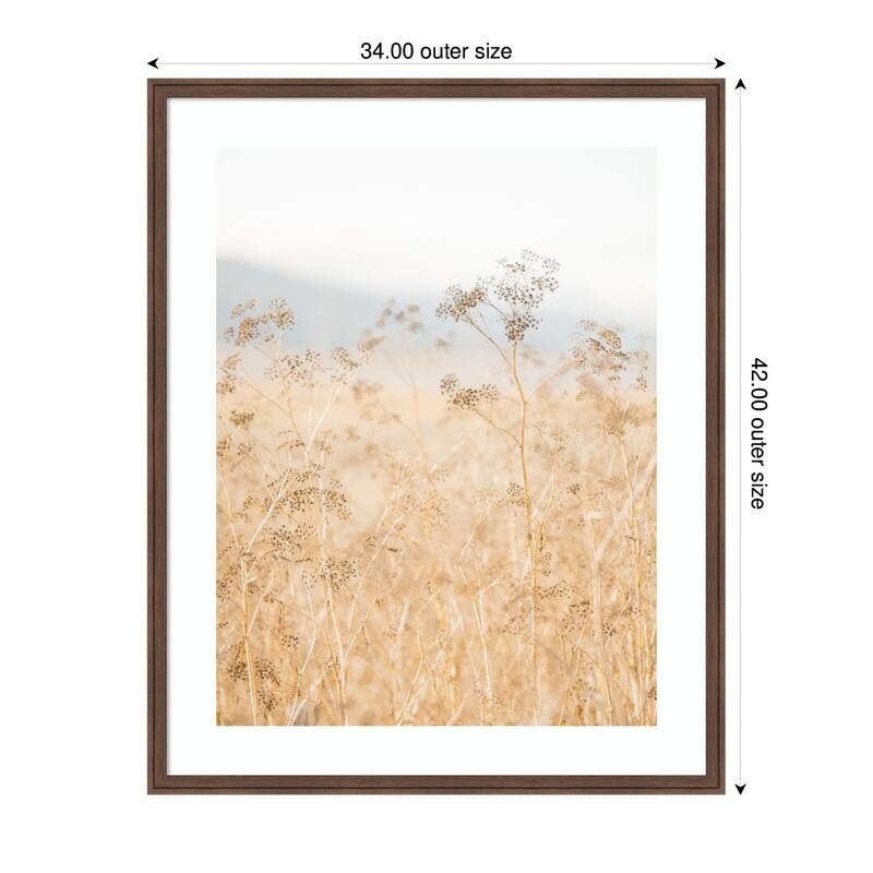 Kate and Laurel Framed Art Wild Fennel by Crystal Lynn Collins