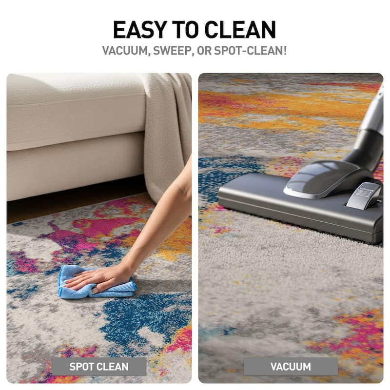 World Rug Gallery Abstract Contemporary Area Rug