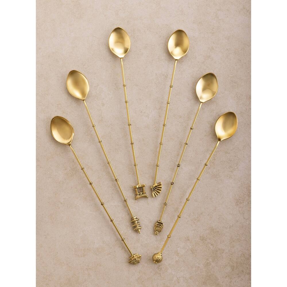 Magnolia Cocktail Stirrers - Set of 6