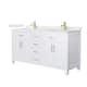 Option White / Giotto Quartz Top / Brushed Gold Hardware