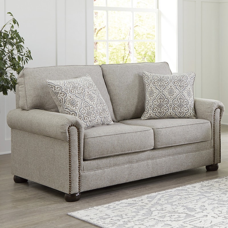 Signature Design by Ashley Gaelon Dune Loveseat - 64"W x 41"D x 39"H - Dune