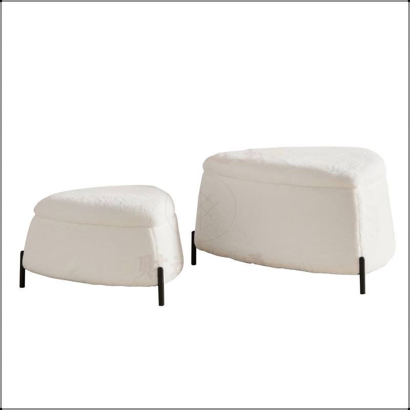 29.9"Wide 2 - Piece Upholstered Storage Ottoman Set