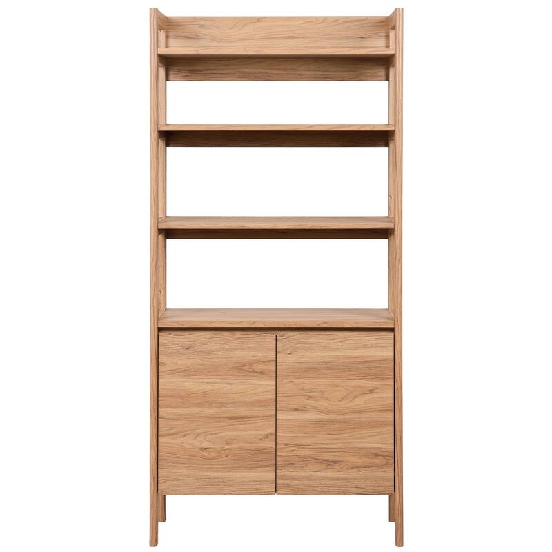 SAFAVIEH Glapelle 4-Shelf 2-Door Bookcase - 33"W x 14"D x 71"H