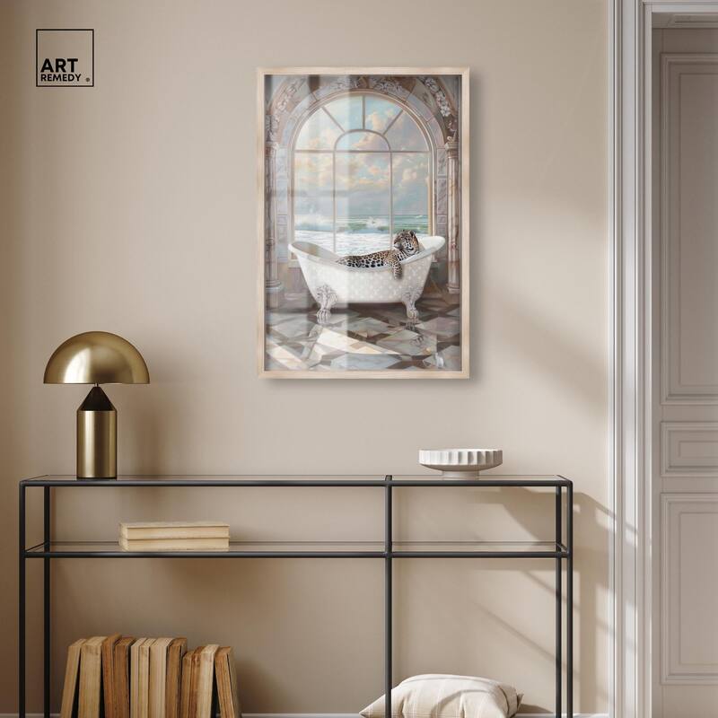 Jaguar Arch Bathroom Glam Shadowbox by Art Remedy