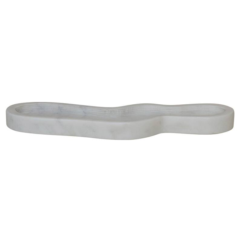 Marble Cracker Dish - 12" L x 3.75" W