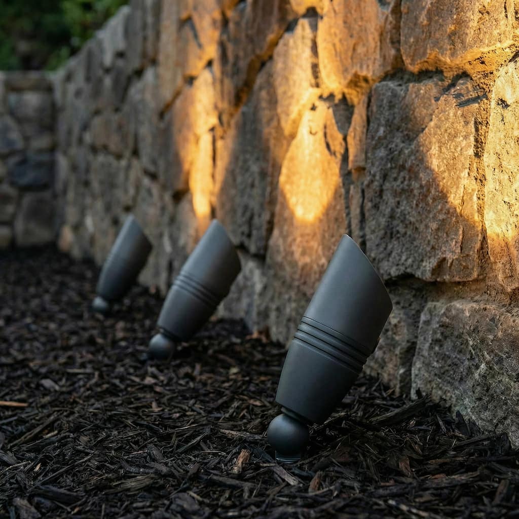 Tilt-Adjustable Aluminum Landscape Spotlight MR16 Compatible IP65 Waterproof