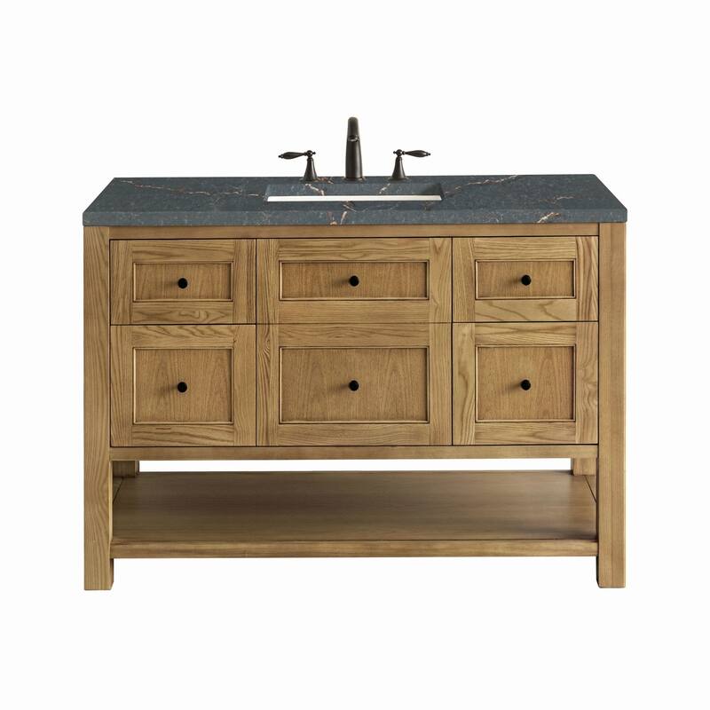 James Martin Vanities 330-V48-3PBL Breckenridge 48" Free Standing - Light Natural Oak - Oak Finish