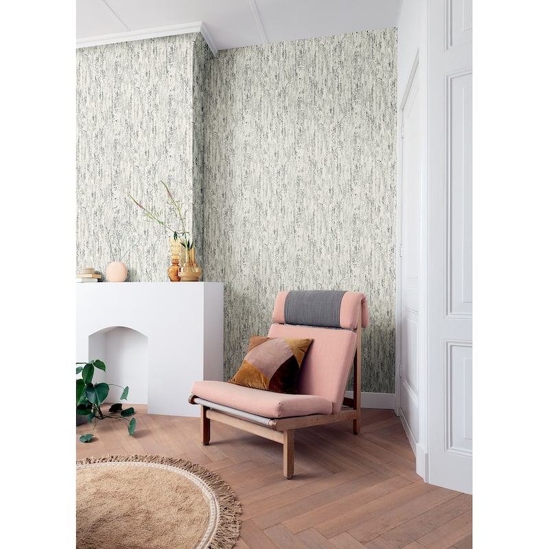 Advantage Colm Charcoal Birch Wallpaper - 20.9 x 396 x 0.025