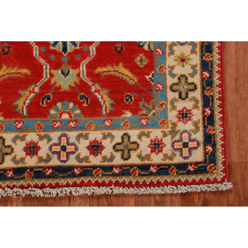 Red Kazak Oriental Accent Foyer Rug Handmade Wool Carpet - 2'0"x 3'0"