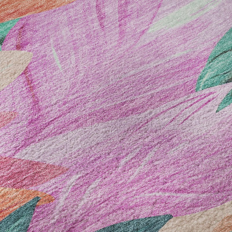 Premium Washable Super Soft Tropical Floral Mayfield Rug