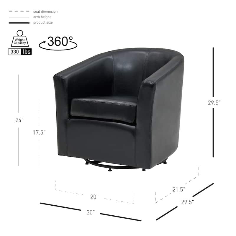 NPD Furniture Hayden Swivel Chair