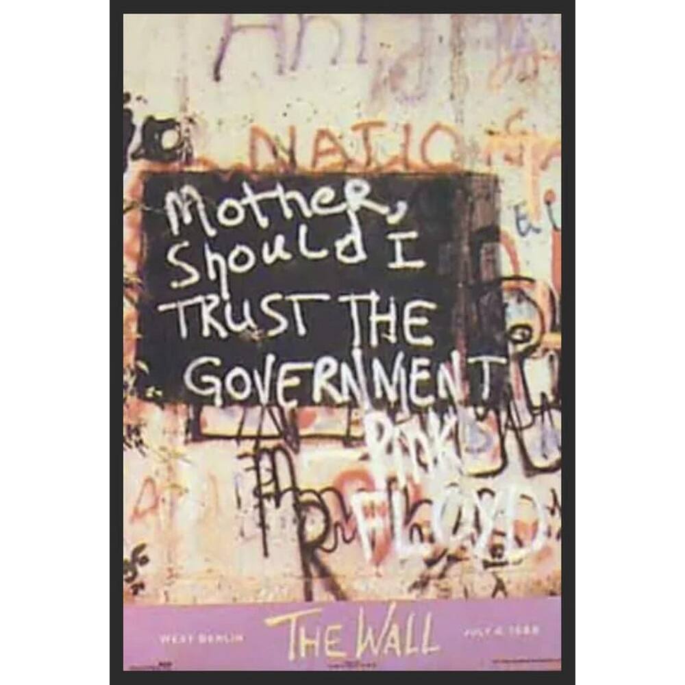 Pink Floyd The Wall Framed Poster - 24 x 36 Inch