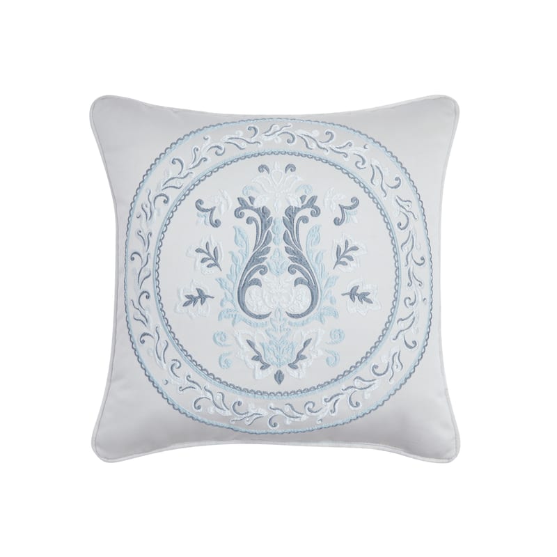 Boulevard 18" Square Embellished Throw Pillow