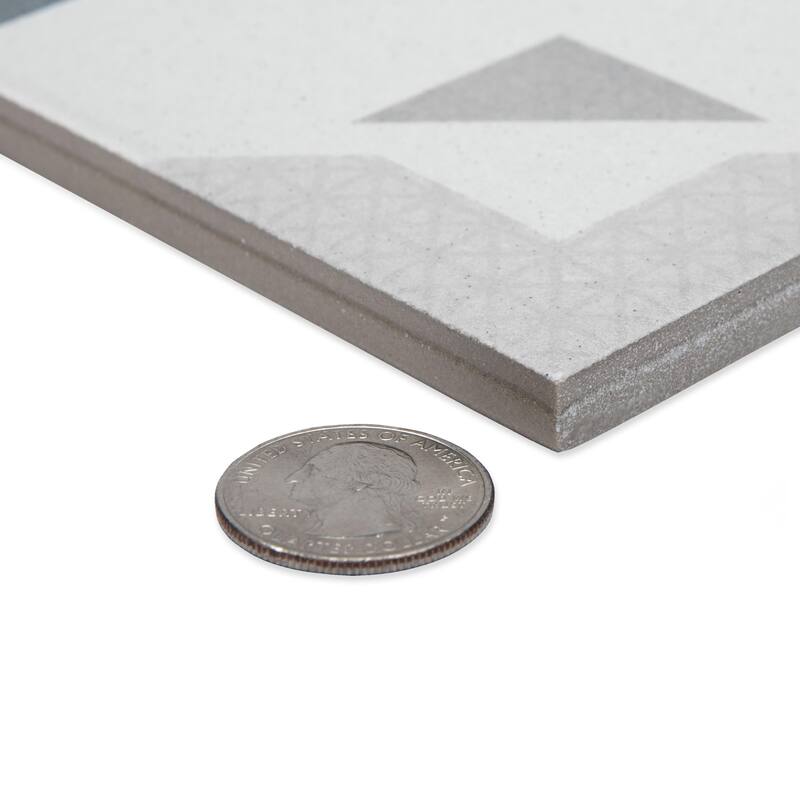 Merola Tile Prisma Anthracite 9-3/4" x 9-3/4" Porcelain Floor and Wall Tile