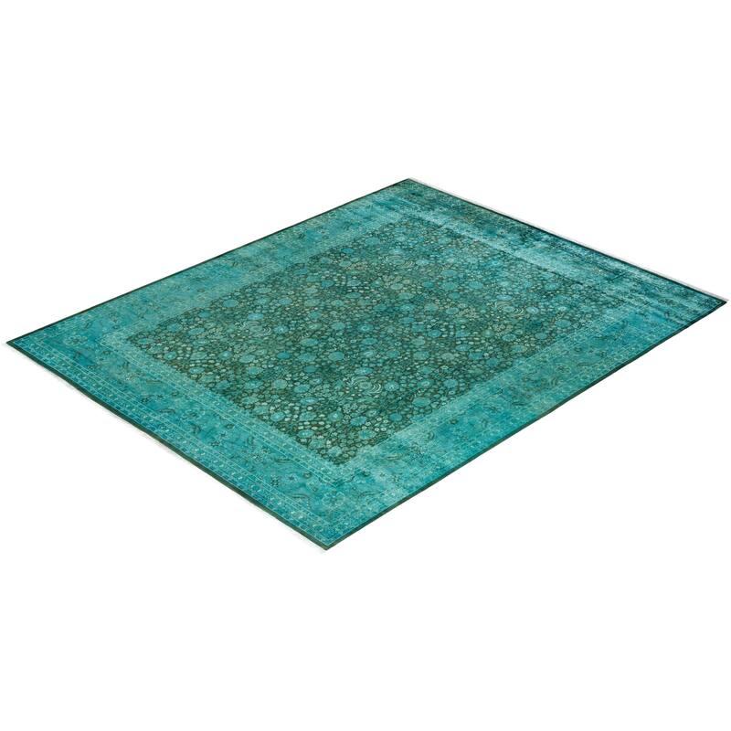 Fine Vibrance One-of-a-Kind Hand-Knotted Area Rug - Brown, 8' 2" x 10' 4" - 8' 2" x 10' 4"