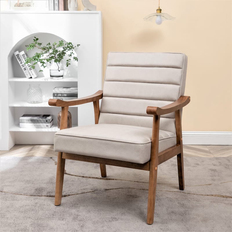 US Pride Furniture Mid Century Modern Open-Framed Armchair