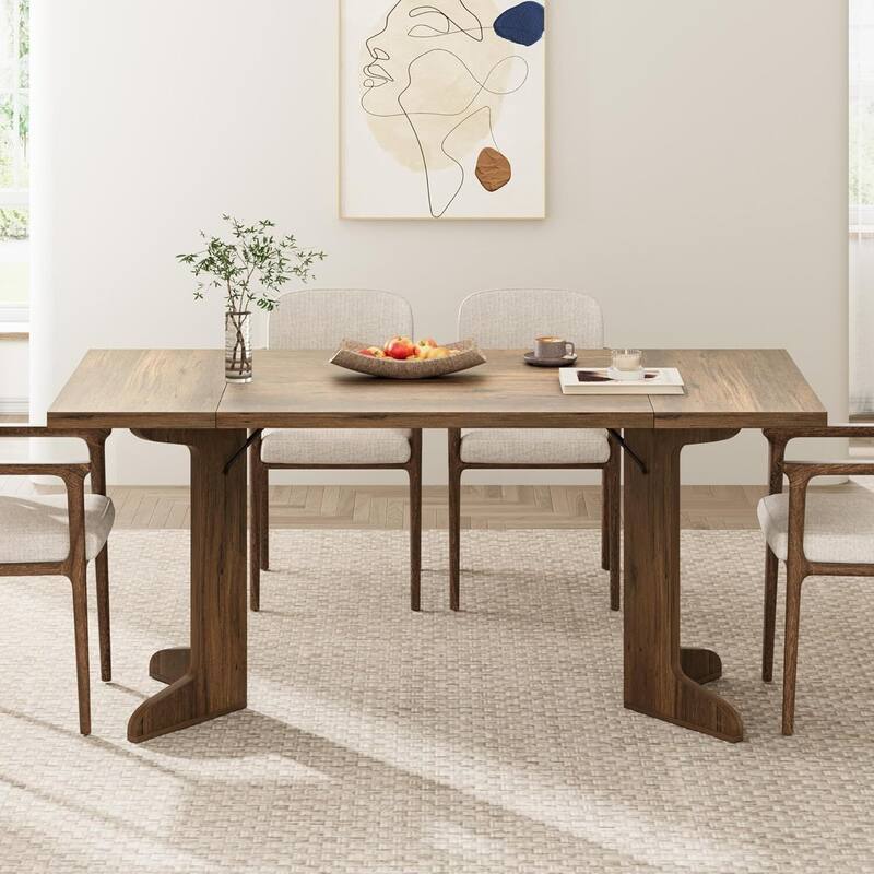 71 Inch Farmhouse Kitchen Dining Table for 6 to 8 Dining Room, Office and Living Room (Only Table)