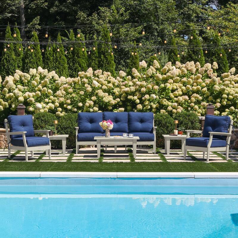 HIGHWOOD Lehigh 6-Piece Couch and Chair Deep Seating Set