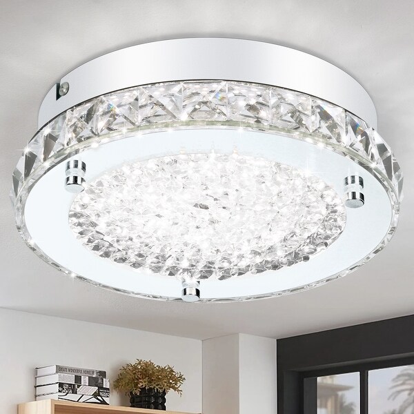 LED Crystal Ceiling Light LED Flush Mount Ceiling Light 3000K 4000K 5000K On Sale Bed Bath Beyond 39219861