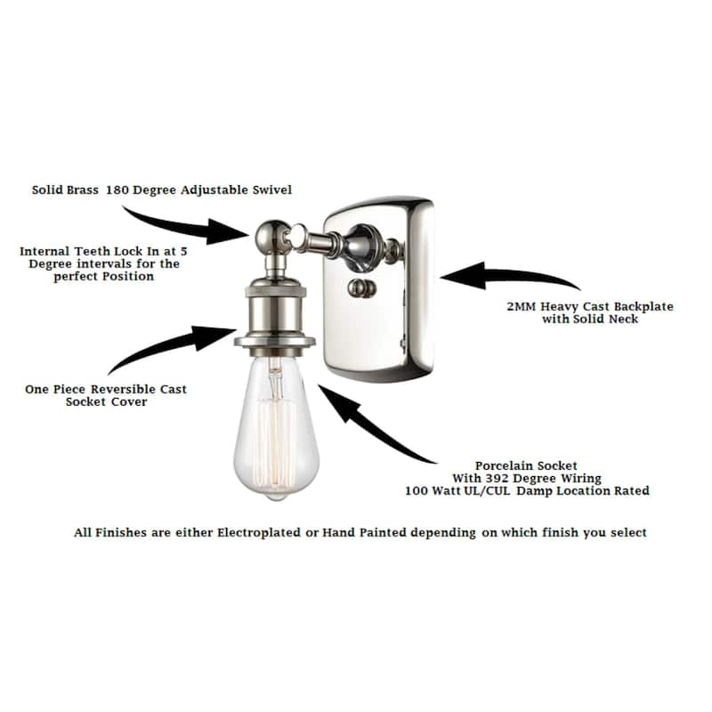 Innovations Lighting 516-1W-12-8 Ballston Sconce Ballston Cone 12"