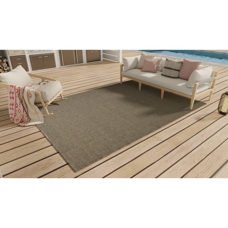 Grand Bazaar Izmir Hand Woven Solid Modern Area Rug