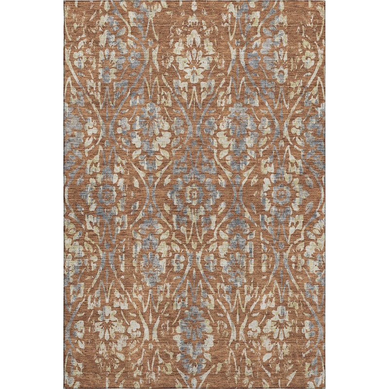 Premium Washable Super Soft Floral Damask Mayfield Rug