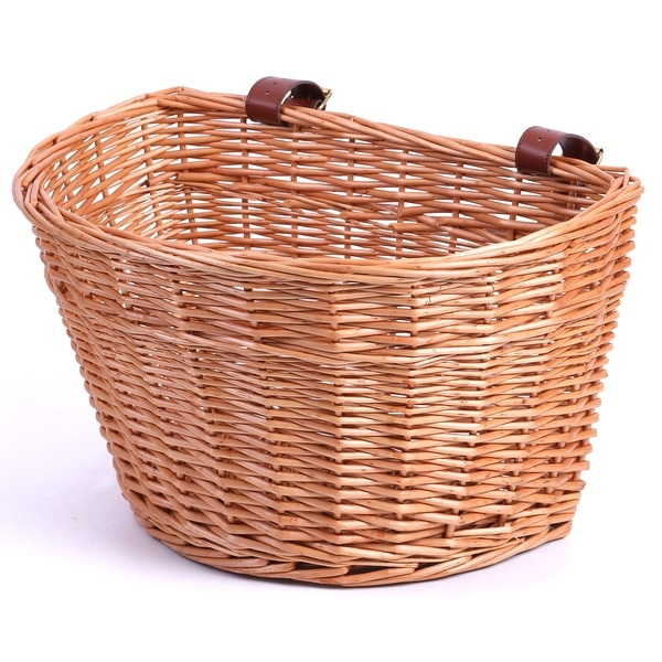 Large wicker bicycle basket sales