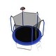 preview thumbnail 6 of 9, 8ft Round Outdoor Trampoline with Enclosure Net and Basketball Hoop
