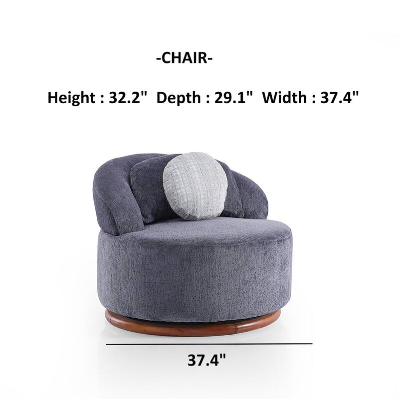 Snowy 4 Pieces Living Room Sets 2 Sofa 2 Chair