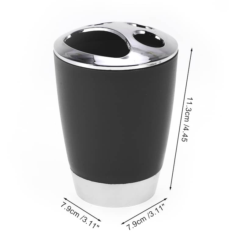 1 Pcs Women Durable Toothbrush Holder for Bathroom - Black