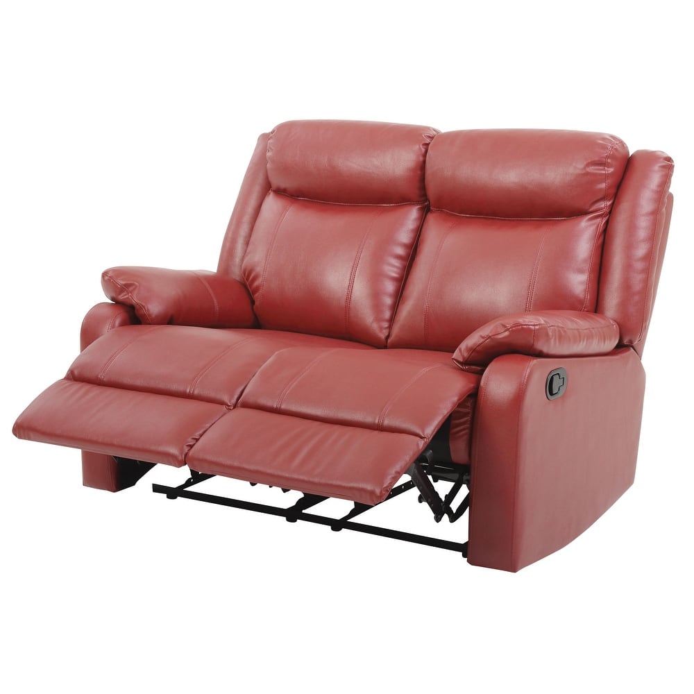 Ward Faux Leather Double Reclining Loveseat