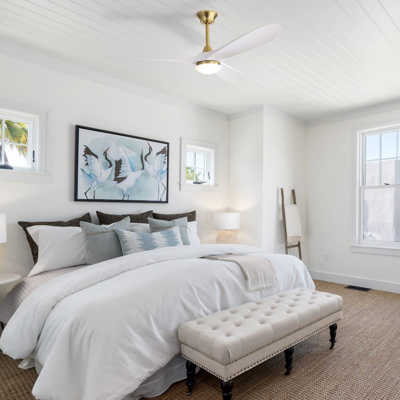 Sofucor 60"Ceiling Fan with Light and Remote Control,Outdoor/Indoor High CFM Quiet 3 ABS Blades for Patio,Porch,Farmhouse,Gazebo