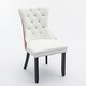 preview thumbnail 5 of 18, American Design Dining Chairs Set of 2,High-end Tufted Solid Wood PU and Velvet Upholstered Dining Chair