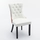 preview thumbnail 4 of 18, Nikki Collection Modern,High-end Tufted Solid Wood Contemporary PU and Velvet Upholstered Dining Chair with 2 Pcs Set
