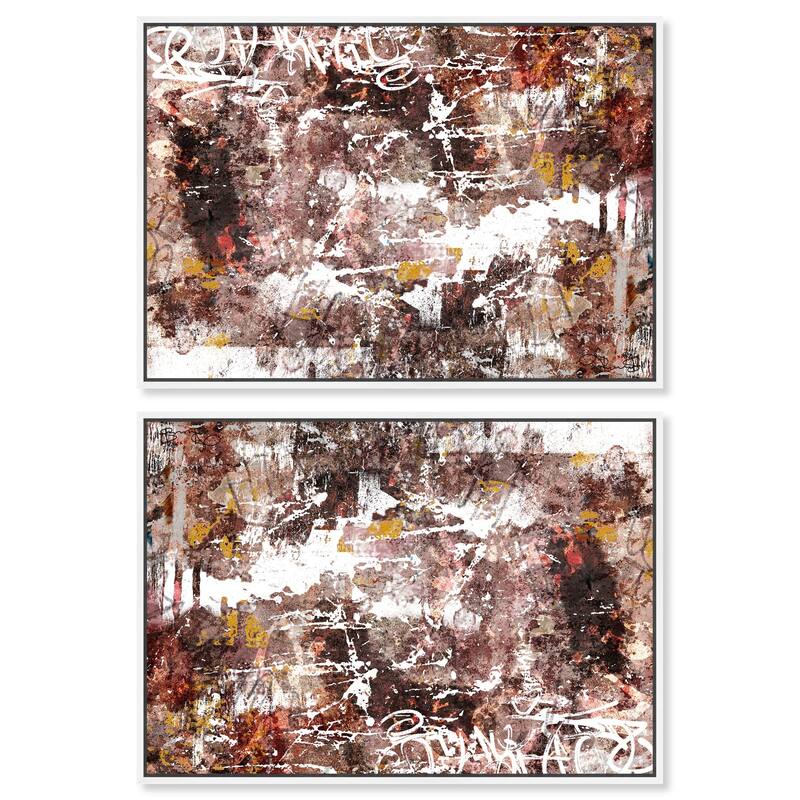 Sneaker Lace Car Canvas by Art Remedy - 30" x 45" - Gold