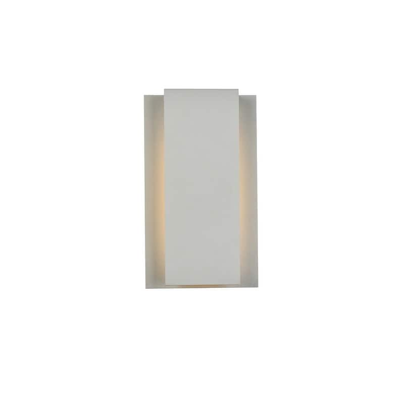 Modern Integrated LED Wall Sconce - N/A - Silver