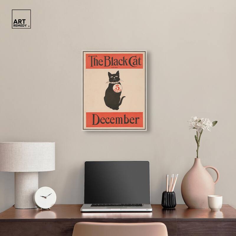 The Black Cat December 1890 Canvas by Art Remedy