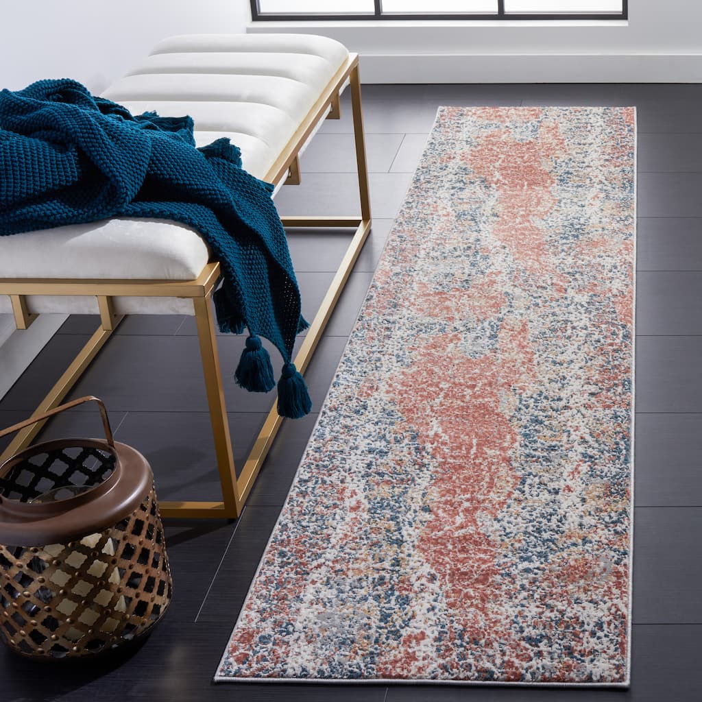 SAFAVIEH Invista Elvera Modern Abstract Rug - 2' x 8' Runner