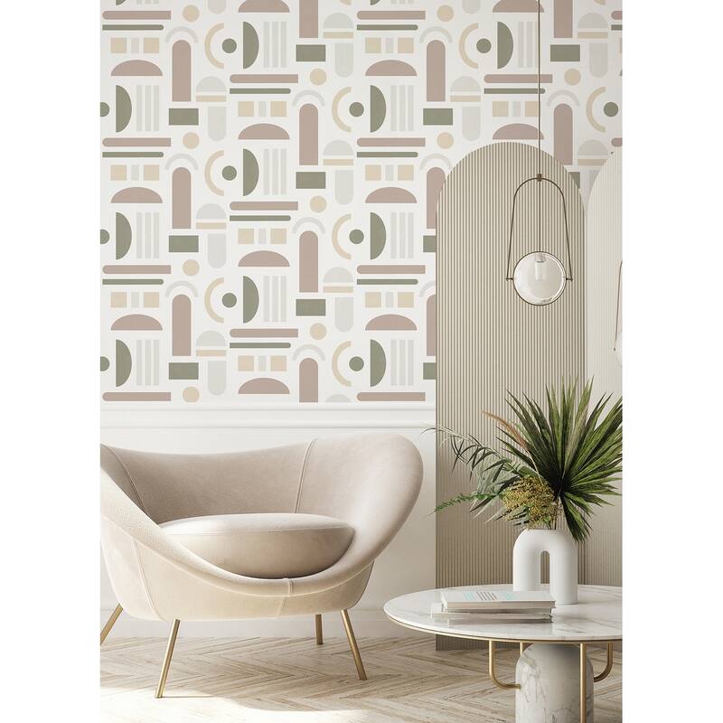 NuWallpaper Terracotta Wiles Peel & Stick Wallpaper - 216in x 20.5in x 0.025in