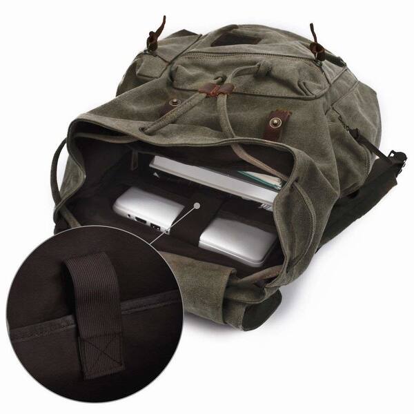 Shop Canvas Backpacks Vintage Rucksack Casual Leather Army Kipling