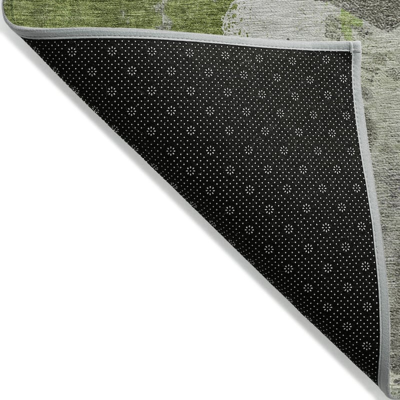 Machine Washable Indoor/ Outdoor Chantille Modern Burst Rug