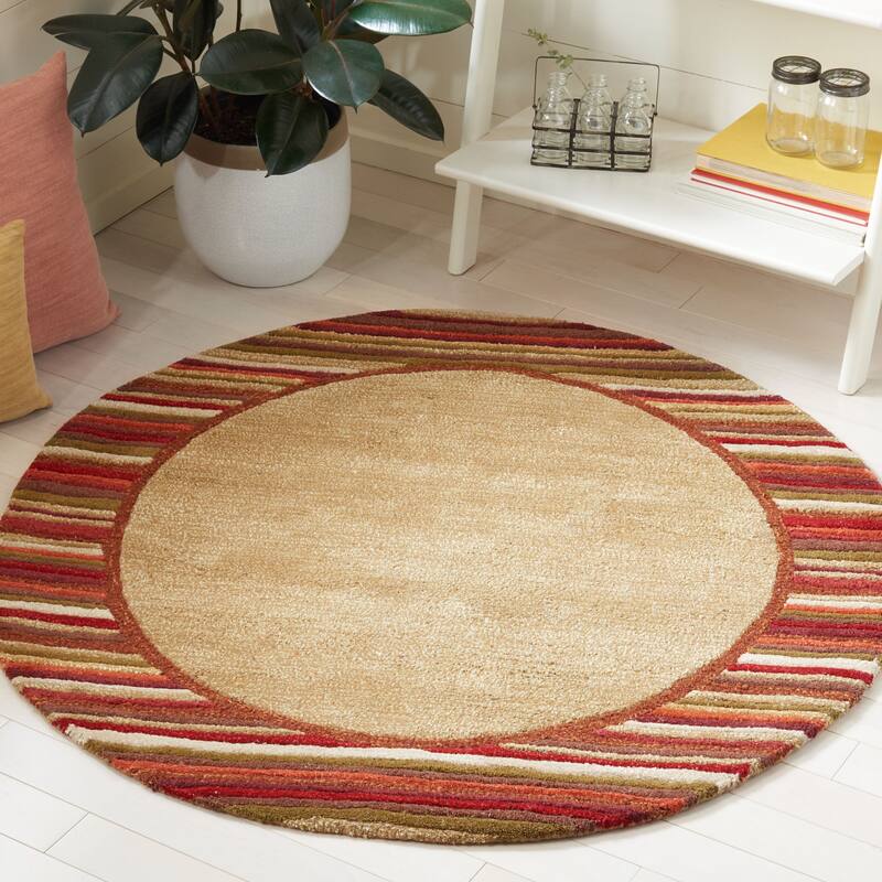 Martha Stewart by SAFAVIEH Striped Border Wool Rug