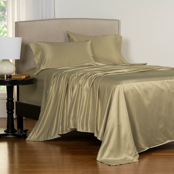 Copper Grove Clifton Luxury Satin Bed Sheet Set. Opens flyout.