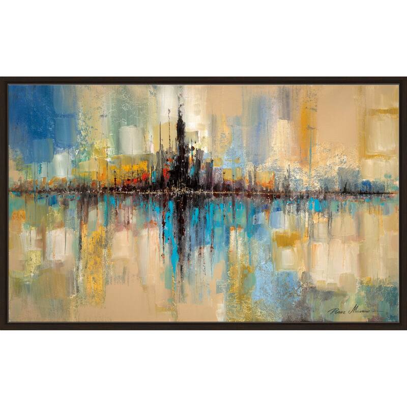 "City Lights" by Ruane Manning Print on Floating Canvas