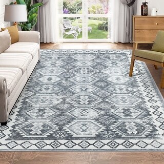 Garvee Area Rug Boho Traditional Fuzzy Carpet Washable Rug for Living ...