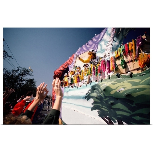 "Mardi Gras parade in New Orleans" Poster Print