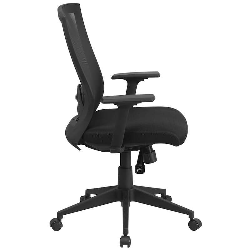 Mid-Back Mesh Swivel Ergonomic Office Chair with Back Angle Adjustment